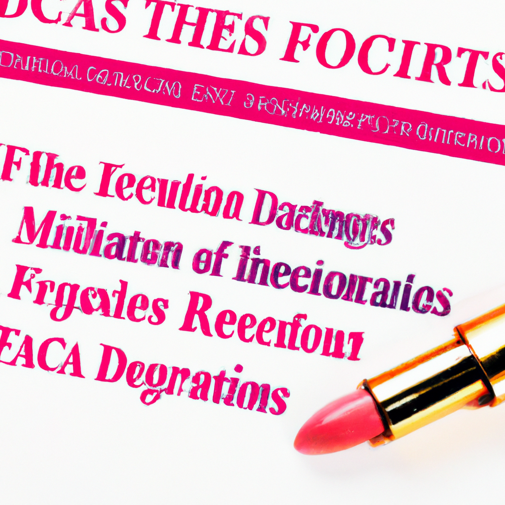 The Role of FDA in Regulating Cosmetics: Safety Measures